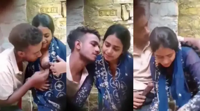 Bhojpuri Cute Lovers Outdoor Boob Sucking & Giving Blowjob Video